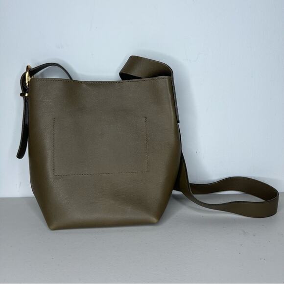 Madewell Burnt Olive Green The Essential Mini Bucket Tote - Picture 3 of 6